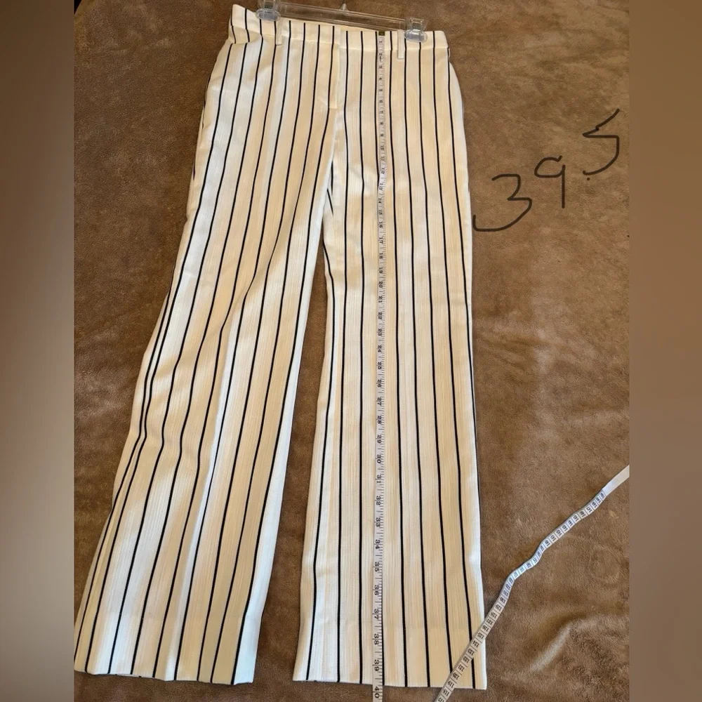 Carlisle Striped White and Black Women’s Dress Pants Size 4 - Picture 3 of 8